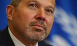 Arsenio Dominguez, le secrétaire général de l'OMI, le 8 octobre 2025, à Londres