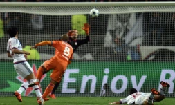 Sofiane Feghouli inscrit le but de Valence face à Lyon, le 29 septembre 2015 à Gerland