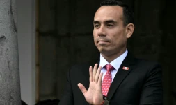 Le président par intérim du Pérou, José Jerí, le 12 décembre 2025 à Quito
