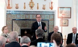 Le président François Hollande à Marrakech le 17 octobre 2016