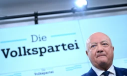 Le secrétaire général par intérim de l'ÖVP Christian Stocker à Vienne le 5 janvier 2025