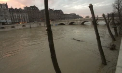 La Seine en crue le 29 décembre 1999 à Paris