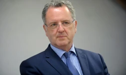 Le président de groupe des députés de La République en marche Richard Ferrand le 2 juin 2017 à Telgruc-sur-Mer