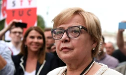 La présidente de la Cour suprême polonaise Malgorzata Gersdorf à Varsovie, le 3 juillet 2018