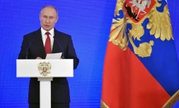 Le président russe Vladimir Poutine, le 4 novembre 2018 à Moscou