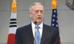 Le secrétaire américain à la Défense James Mattis, en visite à Séoul, le 3 février 2017