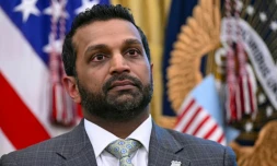 Le directeur du FBI, la police fédérale américaine, Kash Patel, à la Maison Blanche, à Washington, aux Etats-Unis, le 15 septembre 2025