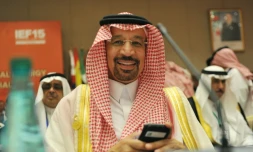 Le ministre saoudien de l'Energie Khaled al-Faleh à Alger le 27 septembre 2016