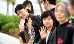 L'actrice japonaise Sakura Ando, à Cannes le 14 mai 2018