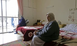 Naz Ashiti, une Syrienne dans une maison de retraite à Damas, le 8 janvier 2017