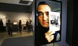 Une photo du réalisateur américain Martin Scorcese, lors d'une exposition qui lui est consacré à la Cinémathèque française de Paris, le 12 octobre 2015