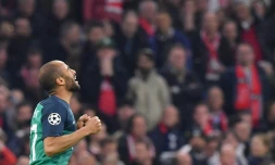 L'attaquant de Tottenham Lucas auteur d'un triplé contre l'Ajax en demi-finale de C1, le 8 mai 2019 à Amsterdam