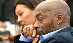 Le plaignant Dewayne Johnson, qui accuse Monsanto d'être responsables de son cancer, le 9 juillet 2018 lors de son procès contre l'entreprise de produits chimiques à San Francisco