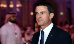 Le Premier ministre Manuel Valls, le 12 octobre 2015 à Ryad, en Arabie Saoudite