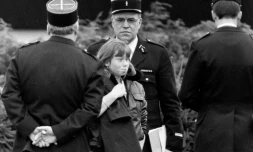 Murielle Bolle le 5 novembre 1984 après sa garde à vue