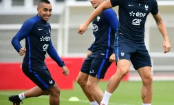 Les Bleus à l'entraßnement au centre de Clairefontaine, le 29 août 2016