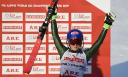 Mikaela Shiffrin reine incontestée du slalom des Mondiaux d'Are, le 16 février 2019