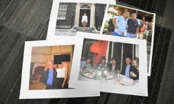 Des photos montrant l'ancien président américain Bill Clinton, le chanteur des Rolling Stones Mick Jagger ou encore le président du groupe Virgin Richard Branson publiées parmi les documents de l'enquête sur l'affaire Jeffrey Epstein le 19 décembre 2025