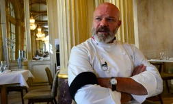 Philippe Etchebest dans son restaurant "Le Quatrième Mur" à Bordeaux, le 30 septembre 2020
