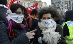 Manifestation à Marseille contre l'usage du "49.3", le 2 mars 2020 