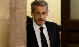 L'ex-président français Nicolas Sarkozy, le 7 avril 2026 au palais de justice de Paris