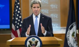 Le secrétaire d'Etat américain, John Kerry, le 7 janvier 2016 à Washington