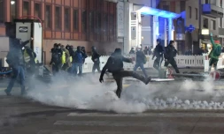 Heurts entre manifestants et forces de l'ordre lors d'un rassemblement de "gilets jaunes" à Strasbourg, le 2 février 2019 