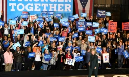 La candidate démocrate à la présidentielle américaine Hillary Clinton à Cleveland, le 21 octobre 2016