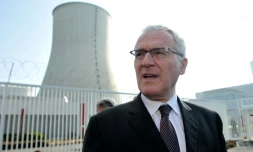 Le patron d'EDF Jean-Bernard Lévy le 17 mars 2016 à Civaux