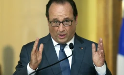 Le président français François Hollande le 17 septembre 2015 à Modène