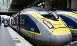 Un Eurostar à la Gare du Nord à Paris, le 3 août 2023