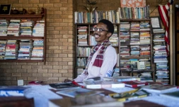 Thami Mazibuko chez lui à Soweto le 5 avril 2022
