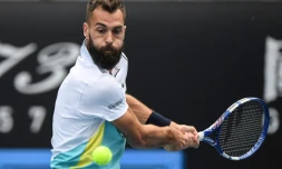 Le Français Benoît Paire face au Croate Marin Cilic au 2e tour de l'Open d'Australie, le 22 janvier 2020 à Melbourne