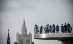 Vue sur le ministère des Affaires étrangères à Moscou, le 17 mars 2018