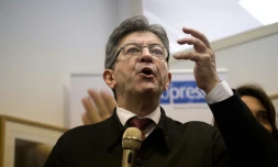 Le leader de la France insoumise Jean-Luc Mélenchon, le 11 mai 2017 à Marseille