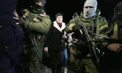 Soldats prorusses dans la région de Donetsk, le 24 février 2017