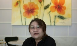 La réalisatrice et universitaire sud-coréenne Kim So-young, le 30 avril 2019 à Séoul