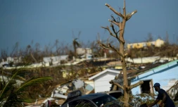 ScÚne de désolation à Marsh Harbour, sur l'ßle bahaméenne d'Abaco, le 7 septembre 2019