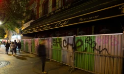 La salle de concerts du Bataclan, cible d'un attentat le 13 novembre 2015, à Paris le 7 octobre 2016