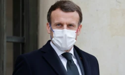 Emmanuel Macron à l'Elysée le 17 mars 2021