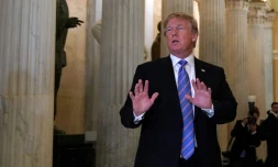Donald Trump arrive au Capitole le 19 juin 2018 