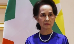 L'ex-cheffe du gouvernement civil en Birmanie Aung San Suu Kyi le 17 janvier 2020 à Naypyidaw  