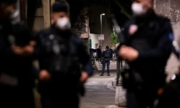 Déploiement de police à Avignon le 5 mai 2021 aprÚs le meurtre d'un agent lors d'une intervention