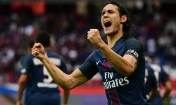 Edinson Cavani auteur d'un doublé pour le PSG contre Bordeaux au Parc des Princes, le 1er octobre 2016