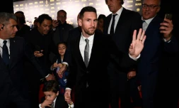 Lionel Messi à son arrivée pour le Ballon d'Or 2019 à Paris, le 2 décembre 2019