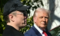 Donald Trump et Elon Musk à la Maison Blanche, à Washington, le 11 mars 2025