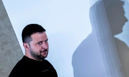 Le président ukrainien Volodymyr Zelensky lors du sommet du G7 à Hiroshima le 21 mai 2023