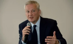 Le ministre de l'Economie Bruno Le Maire, le 2 avril 2019 lors de la présentation de son livre à Paris