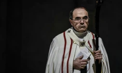 Le cardinal Philippe Barbarin, le 3 avril 2016 à Lyon