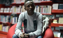 Thierno Diallo à la médiathèque Malraux le 4 novembre 2015 à Strasbourg